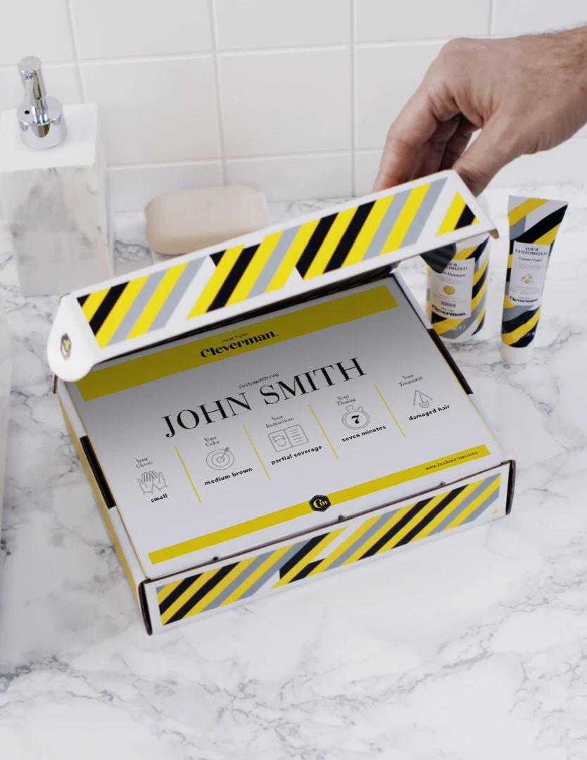 Cleverman Beard Dye & Hair Color Customized, Reusable, Vegan