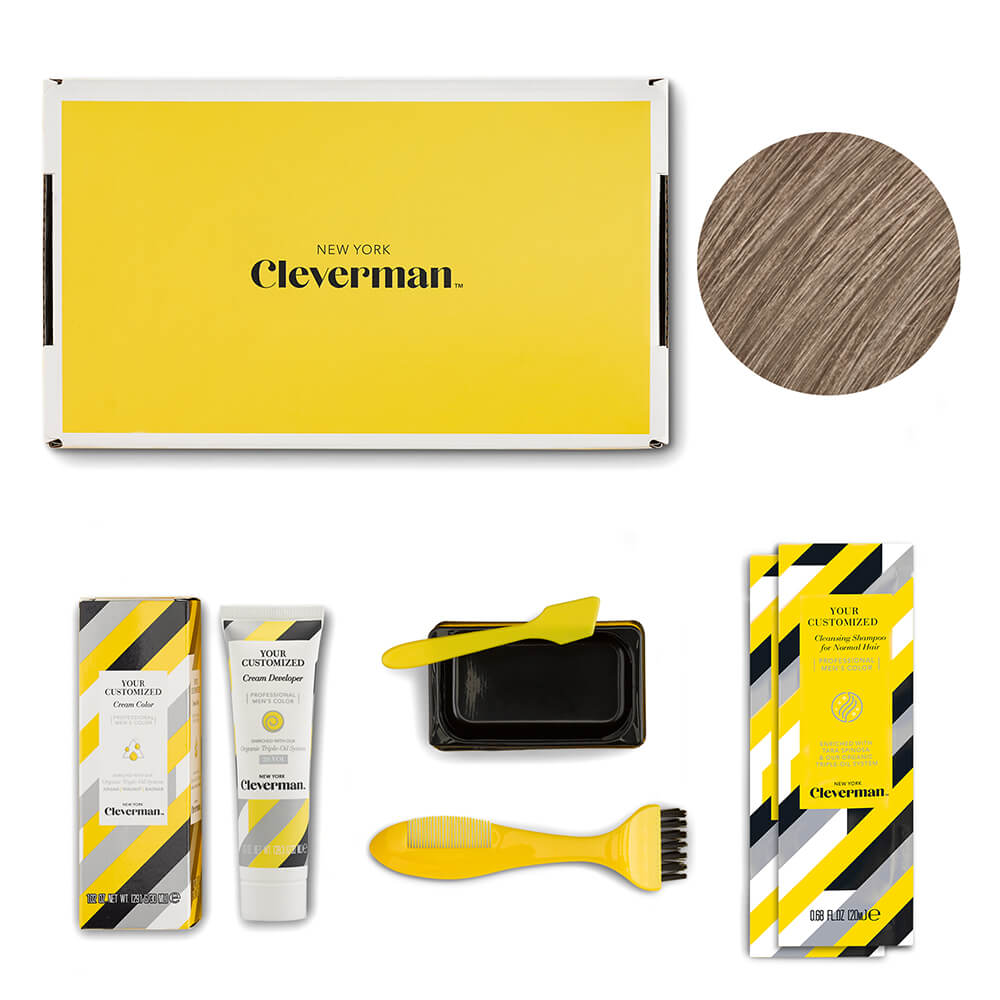 Cleverman Medium Blond Hair & Beard Dye – precise gray coverage, natural-looking results, and enriched with organic oils