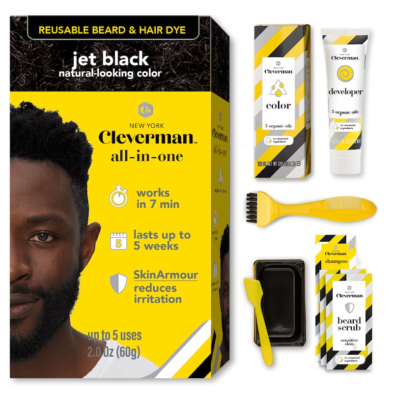 Jet Black Hair and Beard Dye