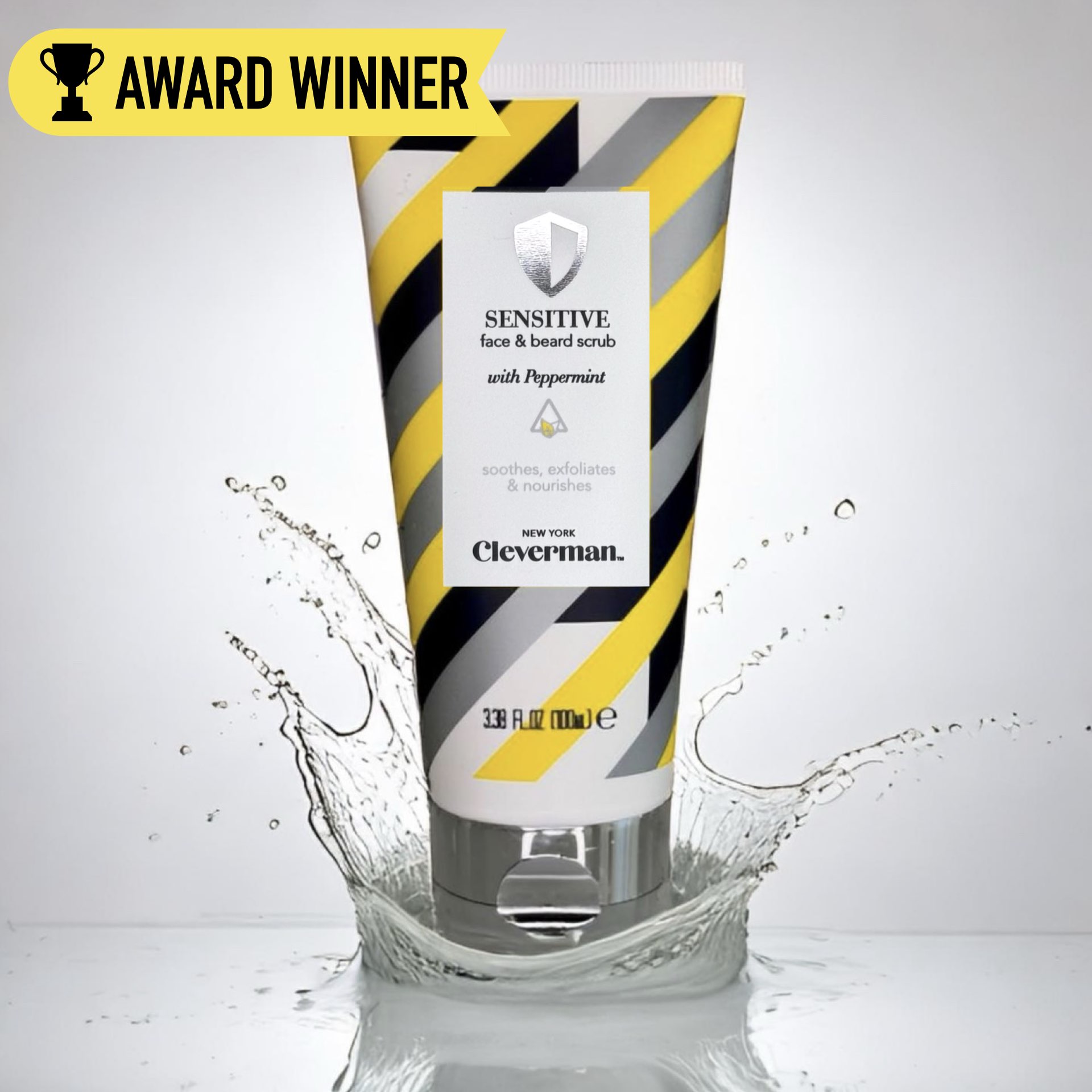 Sensitive Face & Beard Scrub 3.38 oz. Gentle Exfoliation