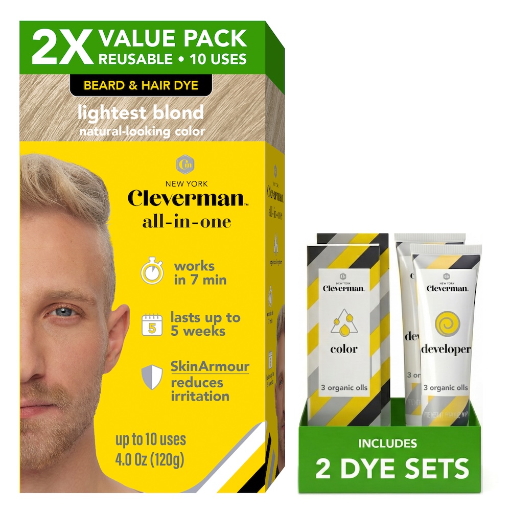 2x Lightest Blond Hair and Beard Dye