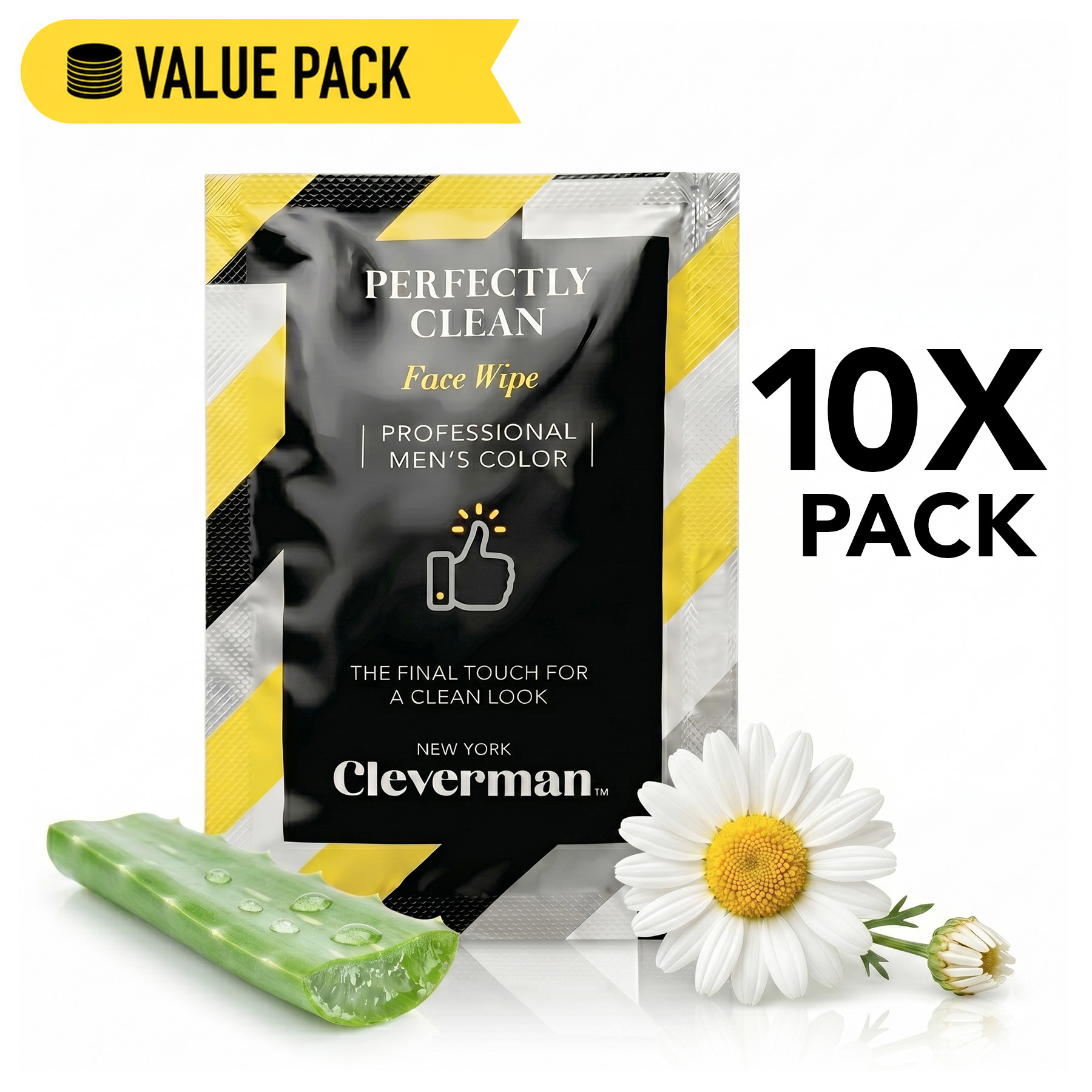 Cleverman Face Wipe - 10 Pack 