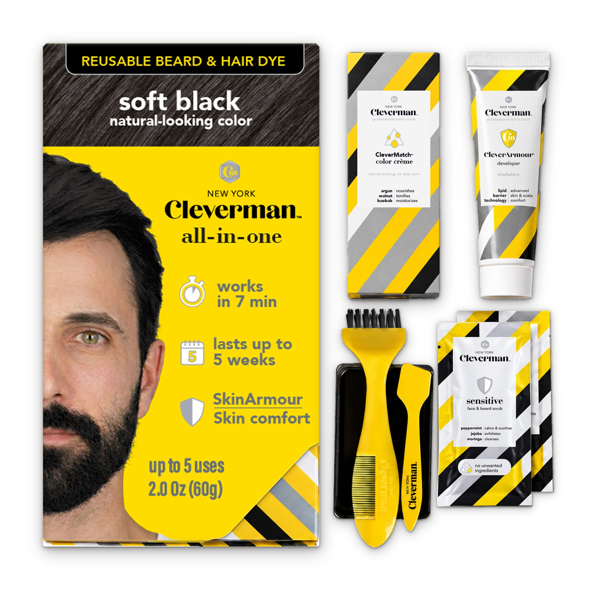 Soft Black Hair and Beard Dye