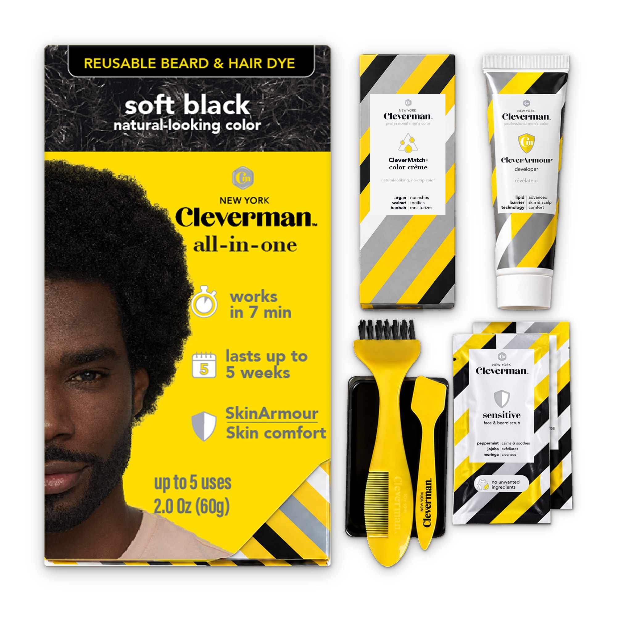 Soft Black Hair and Beard Dye