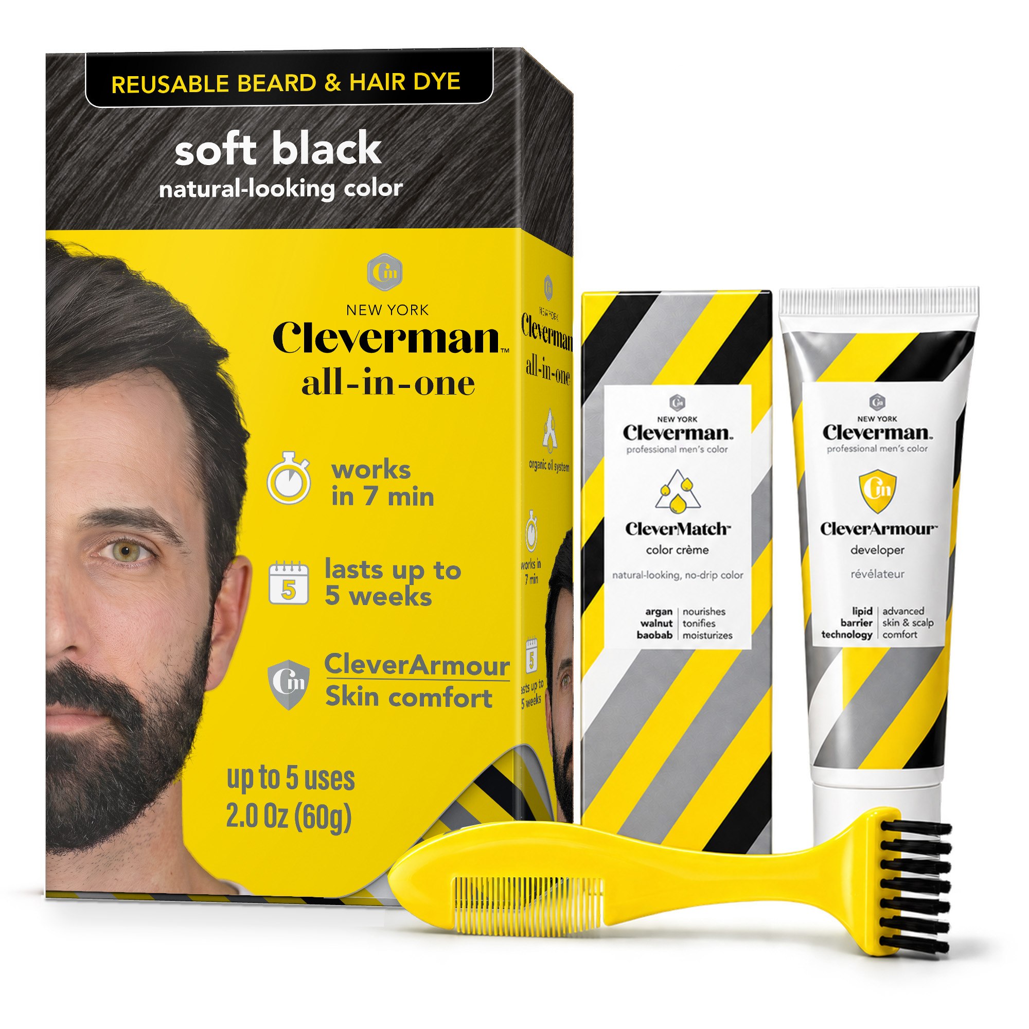 Soft Black Hair and Beard Dye