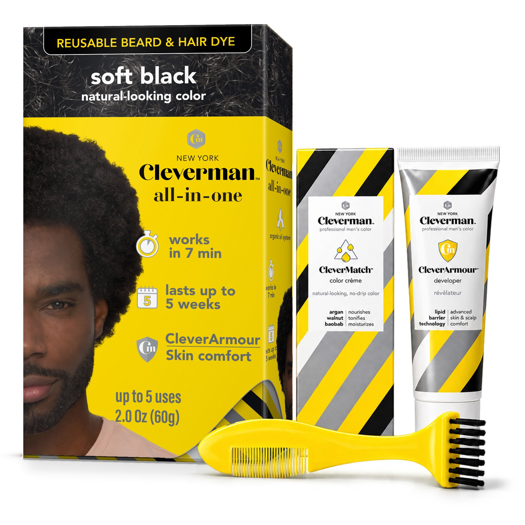 Soft Black Hair and Beard Dye
