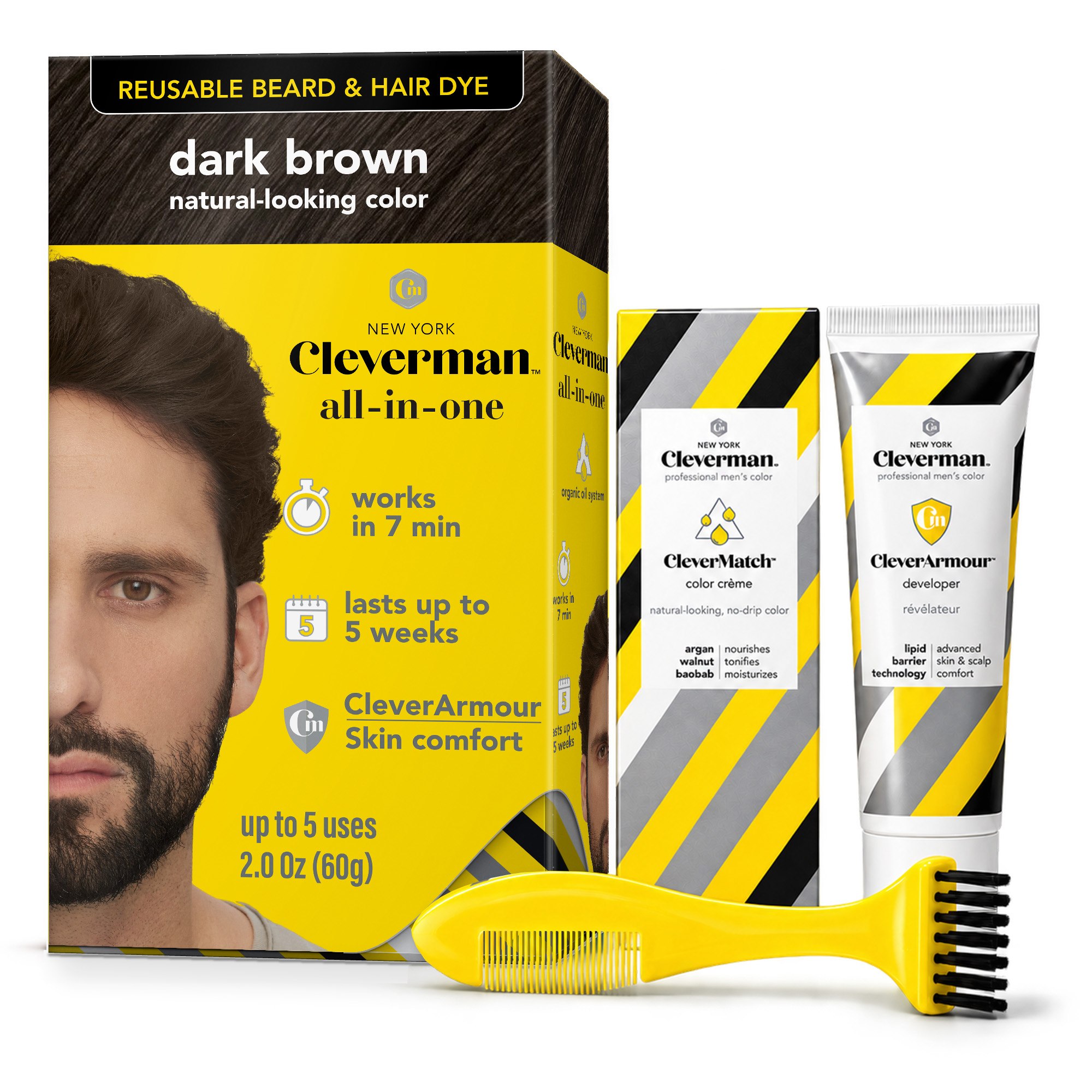 Dark Brown Hair and Beard Dye