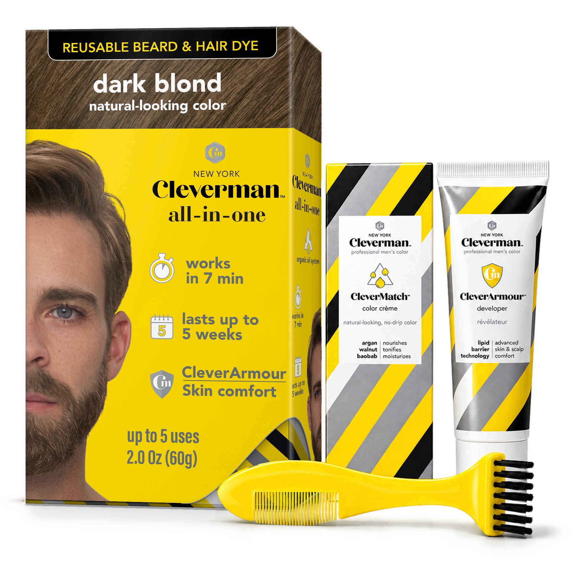 Dark Blond Hair and Beard Dye